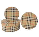 Set 3 cutii rotunde cu imprimeu